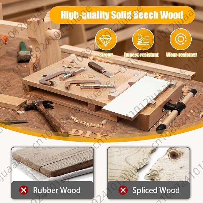 Woodworking Vise - Скамья из твердой древесины Настольные деревообрабатывающие