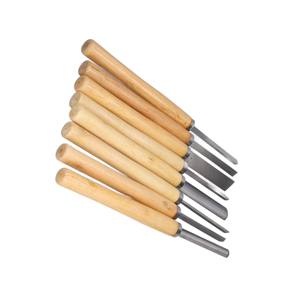 Skew Chisel Wood - Набор из 8 стамесок для резьбы