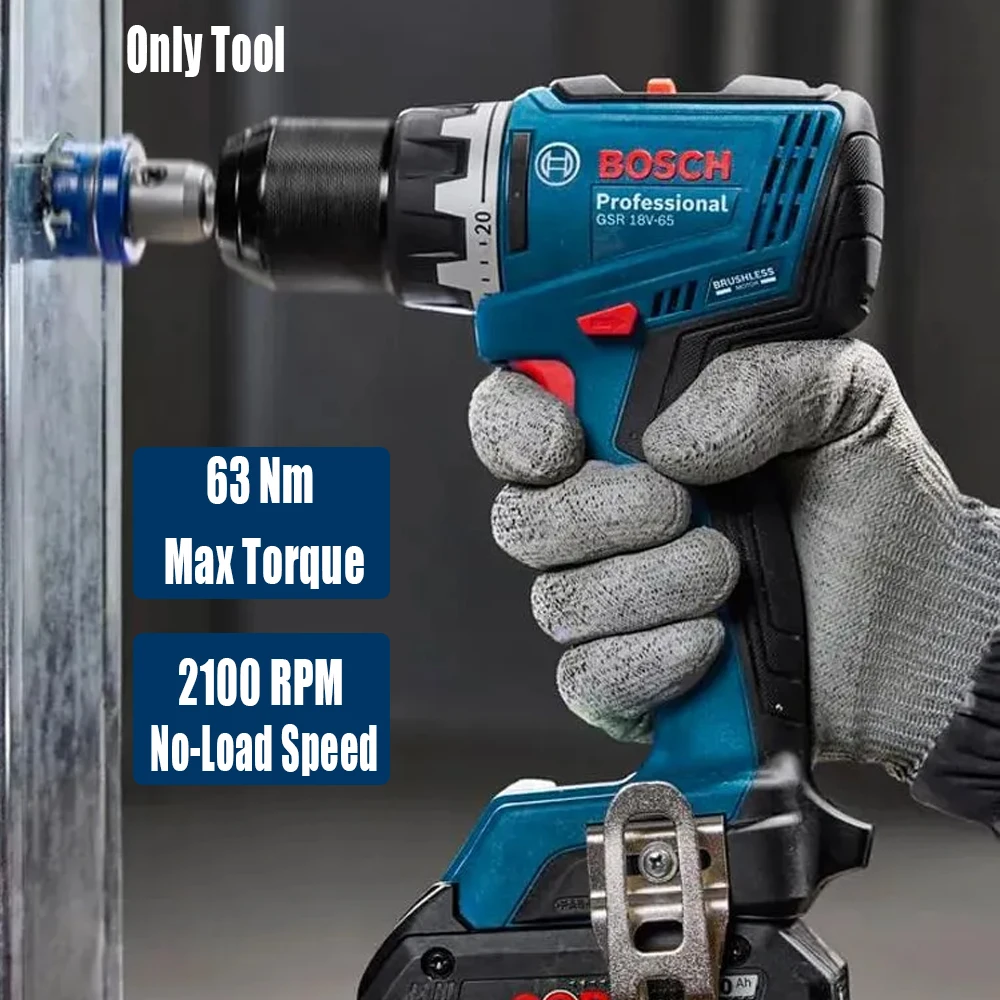 Woodworking Power Tools - Бесщеточная электрическая дрель Bosch GSR 18V-65,
