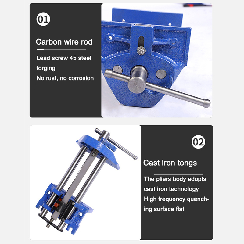 Woodworking Vice Quick Release - 7-дюймовые столярные тиски из углеродистой стали