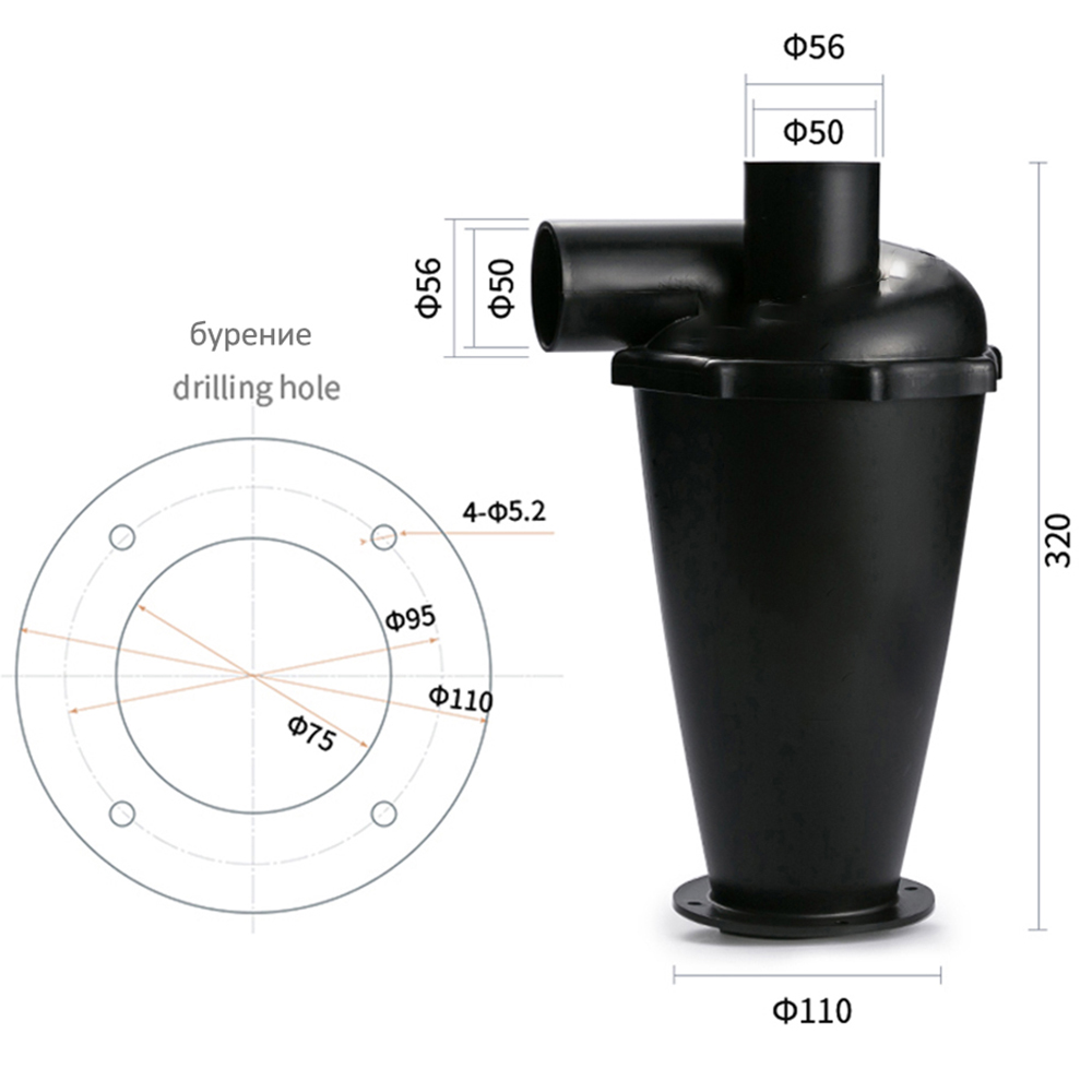 Woodworking Vacuum System - Пылесос Турбо Деревообрабатывающий Фильтр Циклонный Сепаратор
