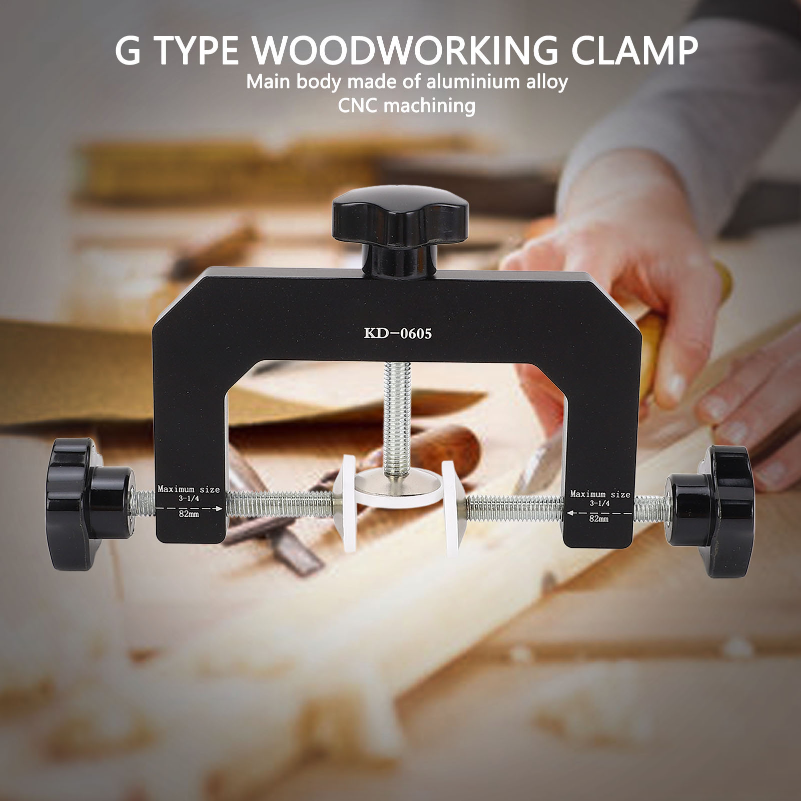 Woodworking Vise - Трехсторонний G-образный зажим из алюминиевого сплава,