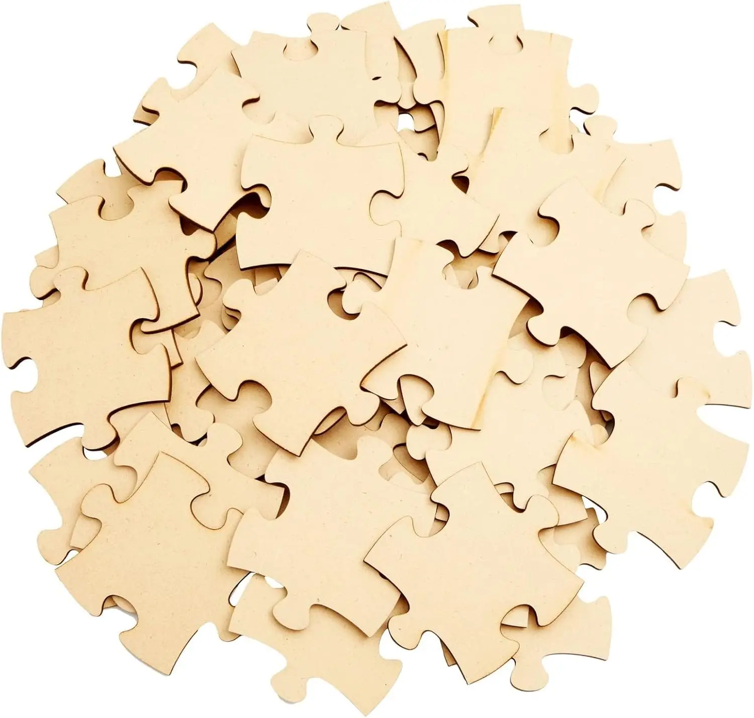 Woodworking Jigsaw - Натуральные коричневые заготовки из МДФ для