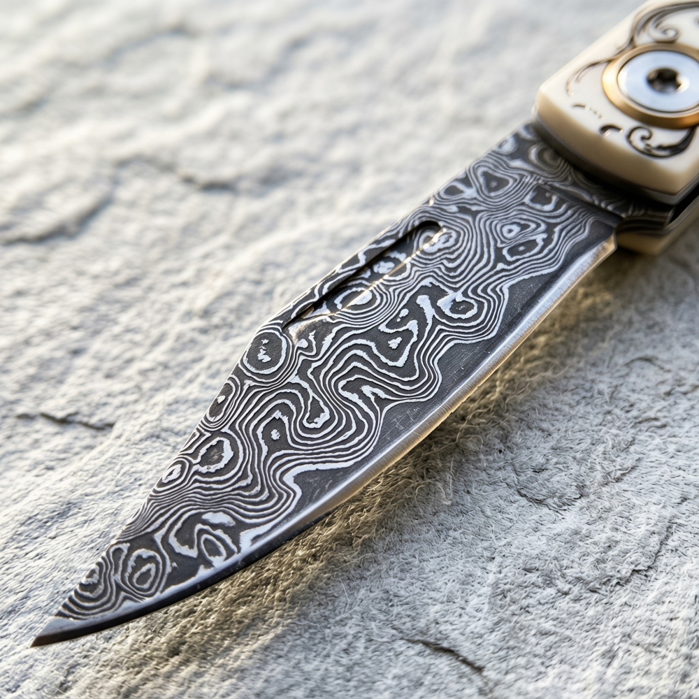 Легкий складной нож Damascus д – обзор и цена Woodworking Marking Knife
