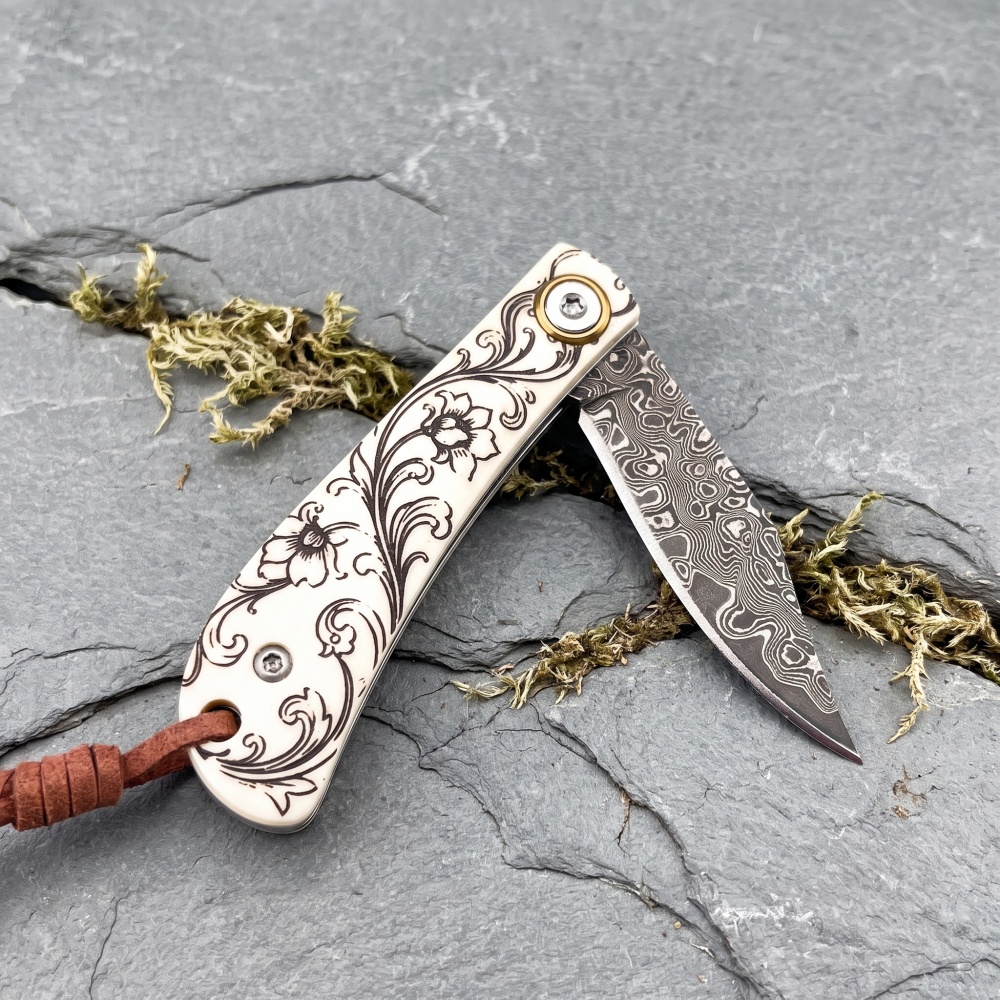 Легкий складной нож Damascus д – обзор и цена Woodworking Marking Knife