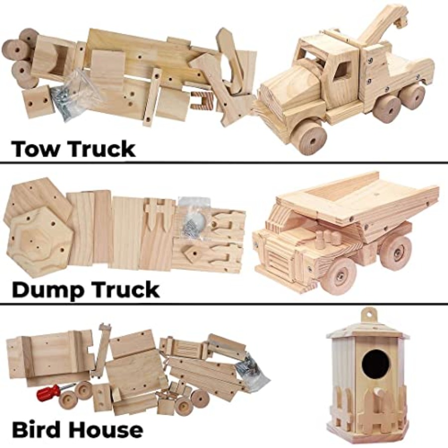 Набор для сборки деревянных мо – обзор и цена Woodworking Kits For Adults