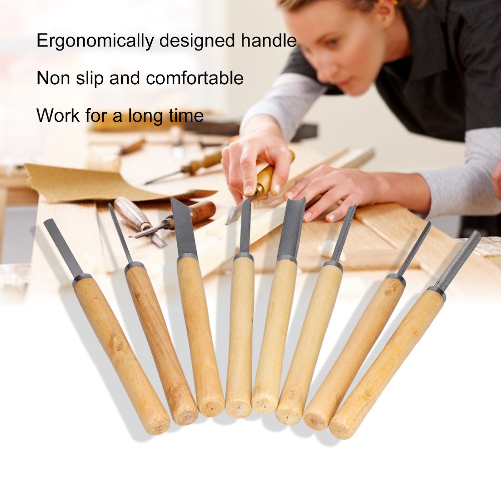 Набор из 8 стамесок для токарн – обзор и цена Skew Chisel Wood