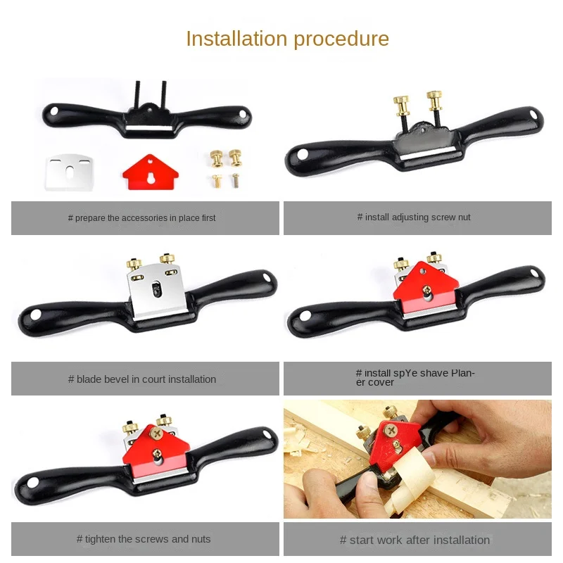Регулируемый ручной рубанок с  – обзор и цена Spokeshave Flat
